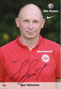 Igor Simonov  2014/2015  Eintracht Frankfurt  Fußball Autogrammkarte original signiert 