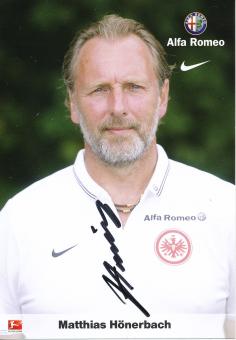 Matthias Hönerbach  2014/2015  Eintracht Frankfurt  Fußball Autogrammkarte original signiert 