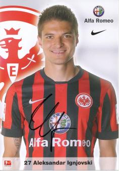 Aleksandar Ignoski  2014/2015  Eintracht Frankfurt  Fußball Autogrammkarte original signiert 