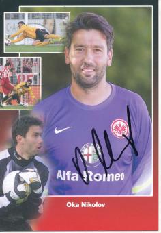 Oka Nikolov   Eintracht Frankfurt  Fußball Autogrammkarte original signiert 