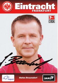 Stefan Braunsdorf  2008/2009   Eintracht Frankfurt  Fußball Autogrammkarte original signiert 