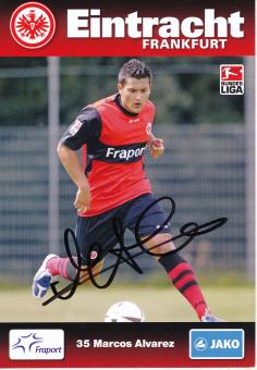 Marcos Alvarez  2009/2010   Eintracht Frankfurt  Fußball Autogrammkarte original signiert 