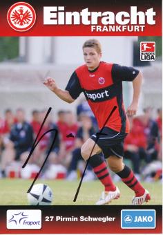 Pirmin Schwegler  2009/2010   Eintracht Frankfurt  Fußball Autogrammkarte original signiert 