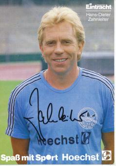 Hans Dieter Zahnleitner  1986/1987  Eintracht Frankfurt  Fußball Autogrammkarte original signiert 
