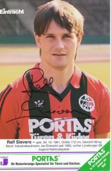 Ralf Sievers  1985/1986  Eintracht Frankfurt  Fußball Autogrammkarte original signiert 