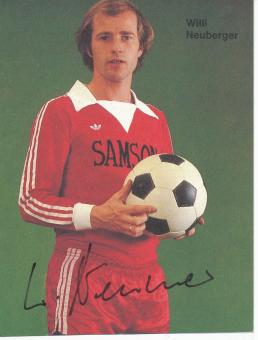 Willi Neuberger  70er  Eintracht Frankfurt  Fußball Autogrammkarte original signiert 
