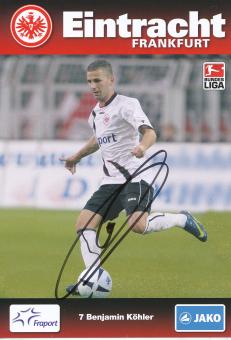 Benjamin Köhler  2009/2010  Eintracht Frankfurt  Fußball Autogrammkarte original signiert 