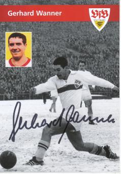 Gerhard Wanner  VFB Stuttgart  Fußball Autogrammkarte original signiert 