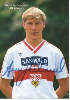 Alexander Strehmel  1986/1987  VFB Stuttgart  Fußball Autogrammkarte original signiert 