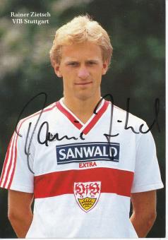 Rainer Zietsch 1986/1987  VFB Stuttgart  Fußball Autogrammkarte original signiert 