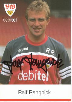 Ralf Rangnick   2000/2001  VFB Stuttgart  Fußball Autogrammkarte original signiert 