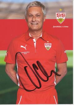 Armin Veh  2014/2015  VFB Stuttgart  Fußball Autogrammkarte original signiert 
