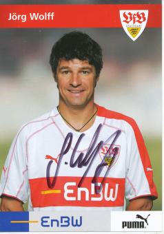 Jörg Wolff  VFB Stuttgart  Fußball Autogrammkarte original signiert 