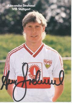 Alexander Strehmel  1987/1988  VFB Stuttgart  Fußball Autogrammkarte original signiert 