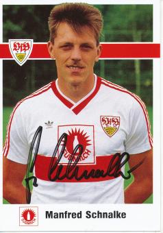 Manfred Schnalke  1989/1990  VFB Stuttgart  Fußball Autogrammkarte original signiert 