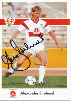Alexander Strehmel  1989/1990  VFB Stuttgart  Fußball Autogrammkarte original signiert 