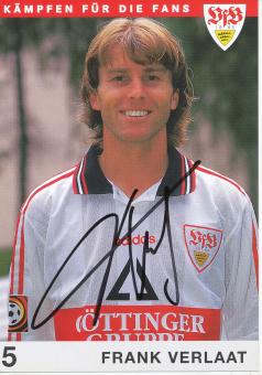 Frank Verlaat  1997/1998  VFB Stuttgart  Fußball Autogrammkarte original signiert 