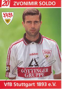 Zvonimir Soldo  1998/1999  VFB Stuttgart  Fußball Autogrammkarte original signiert 