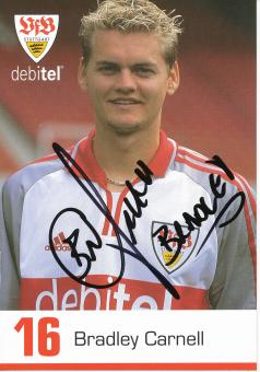 Bradley Carnell  2000/2001  VFB Stuttgart  Fußball Autogrammkarte original signiert 