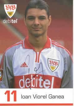 Ioan Viorel Ganea  2000/2001  VFB Stuttgart  Fußball Autogrammkarte original signiert 