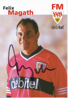 Felix Magath  2001/2002  VFB Stuttgart  Fußball Autogrammkarte original signiert 