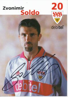 Zvonimir Soldo  2001/2002  VFB Stuttgart  Fußball Autogrammkarte original signiert 