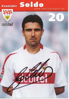 Zvonimir Soldo  2002/2003  VFB Stuttgart  Fußball Autogrammkarte original signiert 