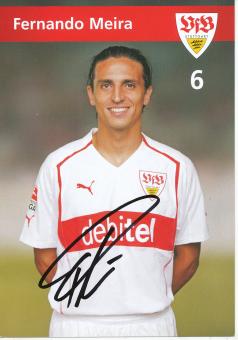 Fernando Meira  2004/2005  VFB Stuttgart  Fußball Autogrammkarte original signiert 
