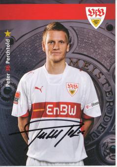 Peter Perchtold  2007/2008  VFB Stuttgart  Fußball Autogrammkarte original signiert 
