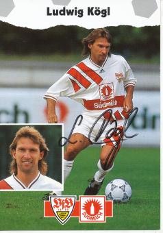 Ludwig Kögl  1993/1994  VFB Stuttgart  Fußball Autogrammkarte original signiert 