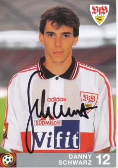 Danny Schwarz  1996/1997  VFB Stuttgart  Fußball Autogrammkarte original signiert 
