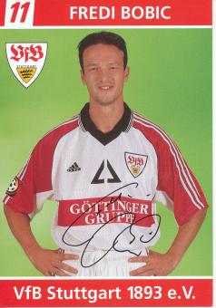Fredi Bobic  1998/1999  VFB Stuttgart  Fußball Autogrammkarte original signiert 
