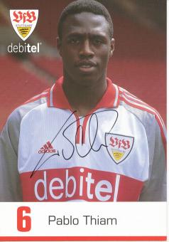 Pablo Thiam  2000/2001  VFB Stuttgart  Fußball Autogrammkarte original signiert 