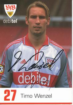 Timo Wenzel  2000/2001  VFB Stuttgart  Fußball Autogrammkarte original signiert 
