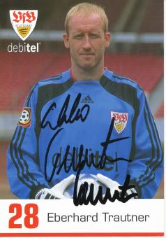 Eberhard Trautner  2000/2001  VFB Stuttgart  Fußball Autogrammkarte original signiert 