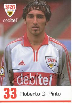 Roberto Pinto  2000/2001  VFB Stuttgart  Fußball Autogrammkarte original signiert 