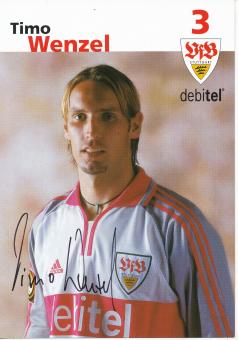 Timo Wenzel  2001/2002  VFB Stuttgart  Fußball Autogrammkarte original signiert 
