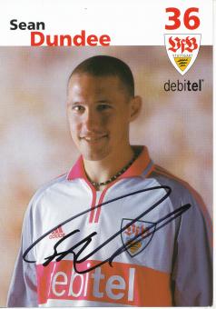 Sean Dundee  2001/2002  VFB Stuttgart  Fußball Autogrammkarte original signiert 