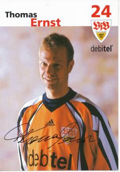 Thomas Ernst  2001/2002  VFB Stuttgart  Fußball Autogrammkarte original signiert 