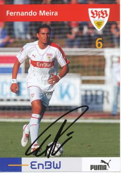 Fernando Meira  2005/2006  VFB Stuttgart  Fußball Autogrammkarte original signiert 
