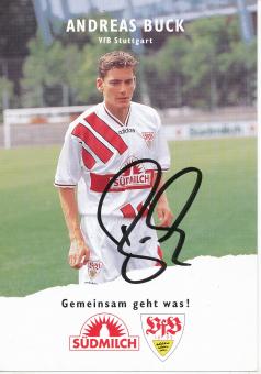 Andreas Buck  1995/1996  VFB Stuttgart  Fußball Autogrammkarte original signiert 