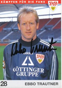 Ebbo Trautner  1997/1998  VFB Stuttgart  Fußball Autogrammkarte original signiert 