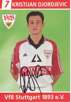 Kristijan Djordjevic  1998/1999  VFB Stuttgart  Fußball Autogrammkarte original signiert 
