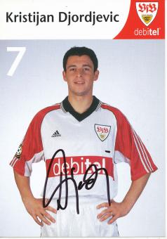Kristijan Djordjevic  1999/2000  VFB Stuttgart  Fußball Autogrammkarte original signiert 