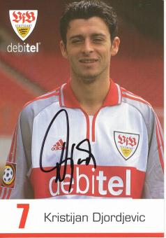 Kristijan Djordjevic  2000/2001  VFB Stuttgart  Fußball Autogrammkarte original signiert 
