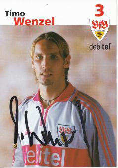 Timo Wenzel  2001/2002  VFB Stuttgart  Fußball Autogrammkarte original signiert 