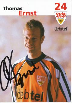 Thomas Ernst  2001/2002  VFB Stuttgart  Fußball Autogrammkarte original signiert 