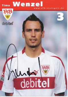 Timo Wenzel  2002/2003  VFB Stuttgart  Fußball Autogrammkarte original signiert 