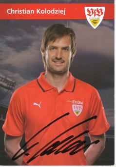 Christian Kolodziej  2006/2007  VFB Stuttgart  Fußball Autogrammkarte original signiert 