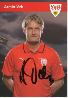 Armin Veh  2006/2007  VFB Stuttgart  Fußball Autogrammkarte original signiert 